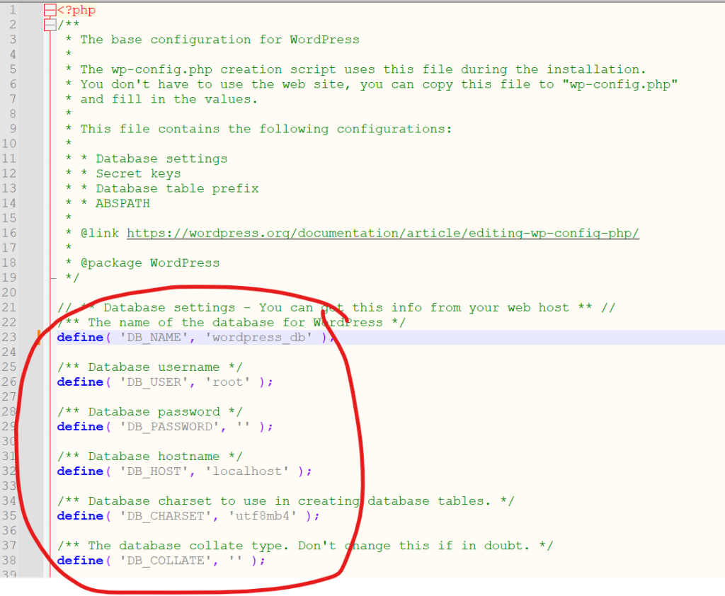 Configurar wordpress